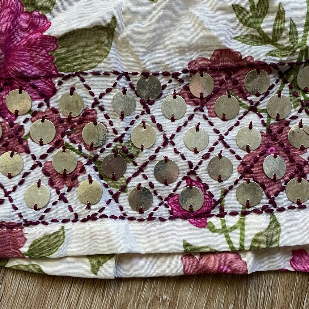 Alix Of Bohemia Stevie Camellia coin shirt! Handmade. NWT! Perfect for summer. - Picture 12 of 16